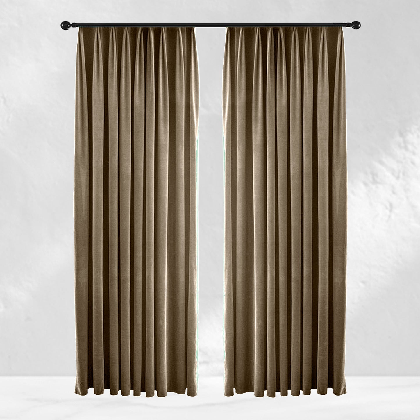 Caramel Velvet Curtains
