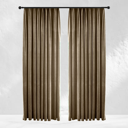 Caramel Velvet Curtains