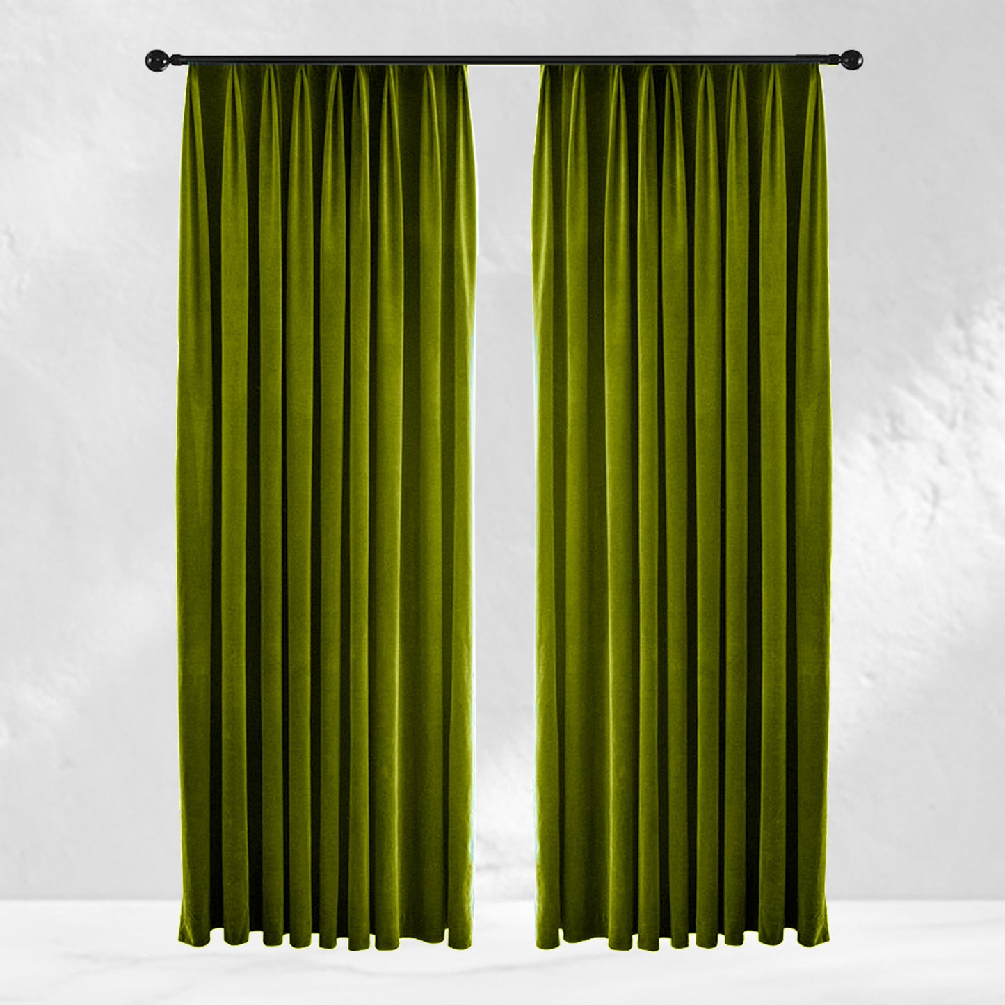 Lime Green Velvet Curtains