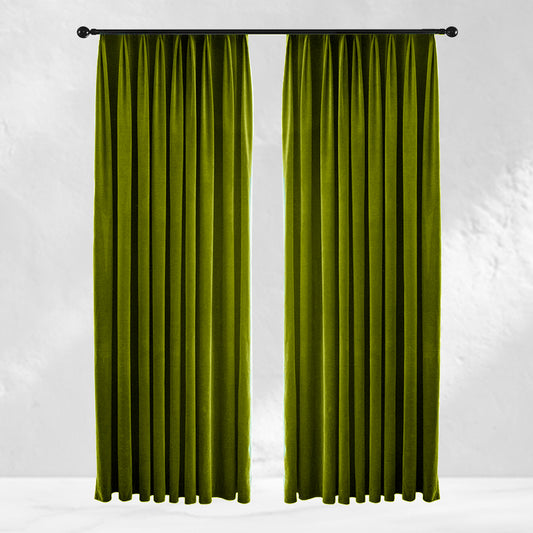 Lime Green Velvet Curtains
