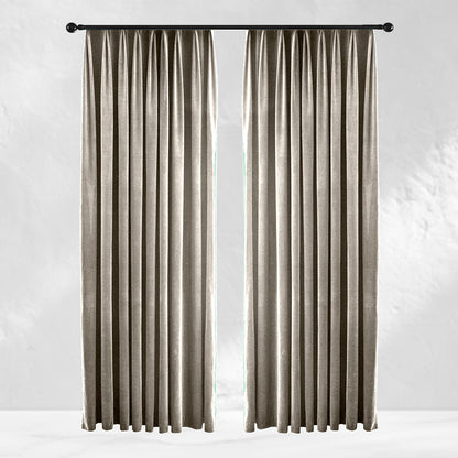 Cappuccino Velvet Curtains