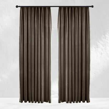 Brown Velvet Curtains