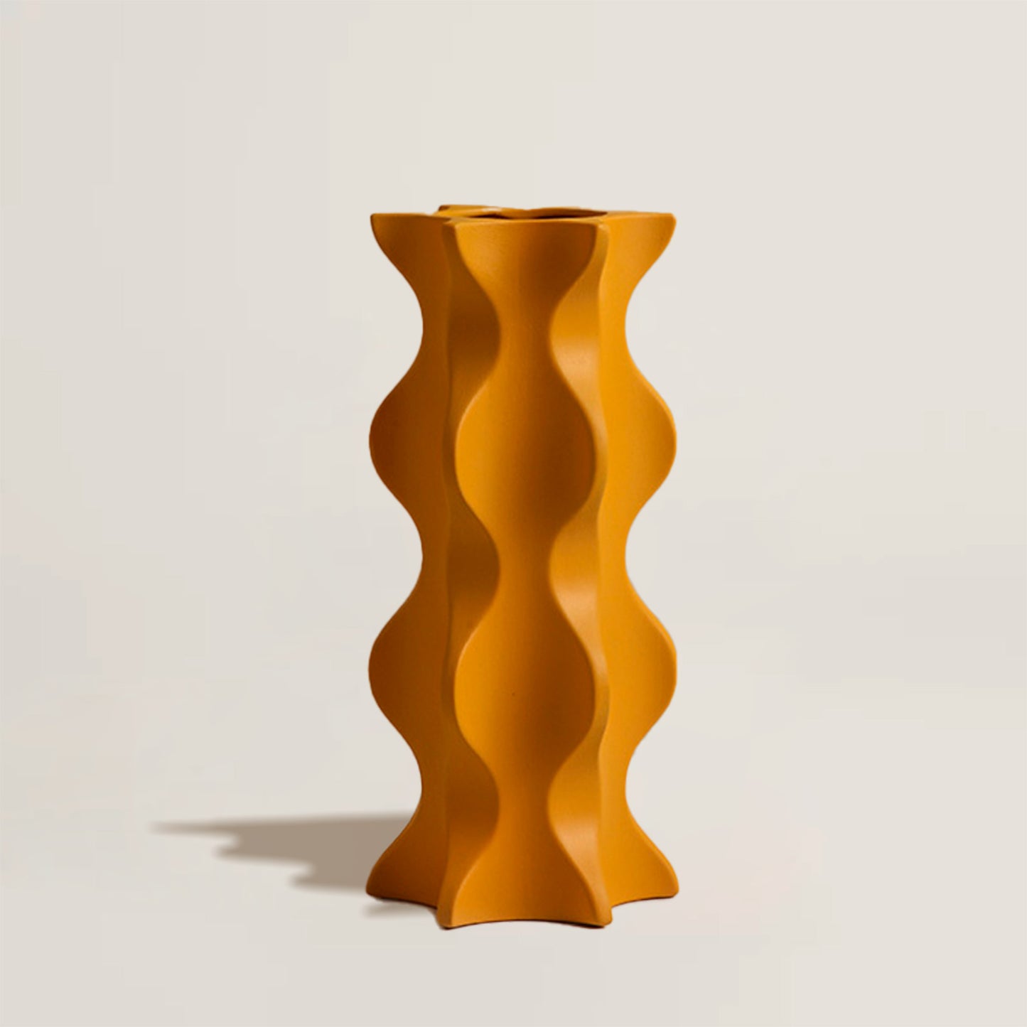 Orange Art Wave Vase