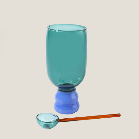 Blue Candy Cocktail Glass Set