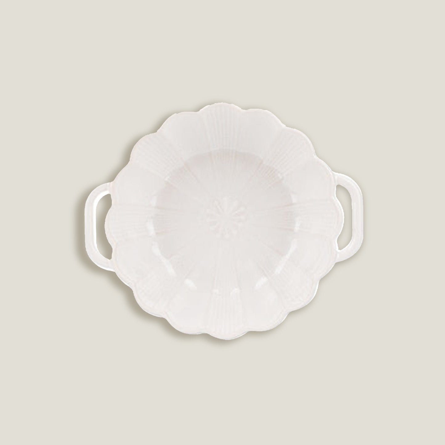 White Ceramic Bowls With Handle