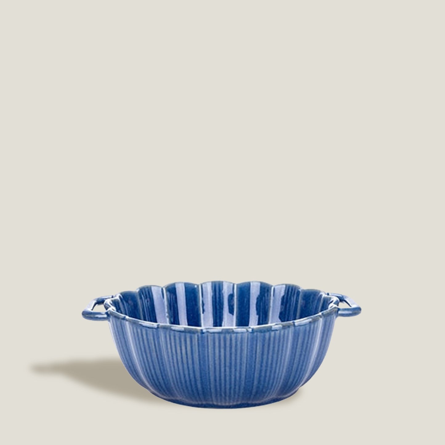 Blue Ceramic Bowls With Handle