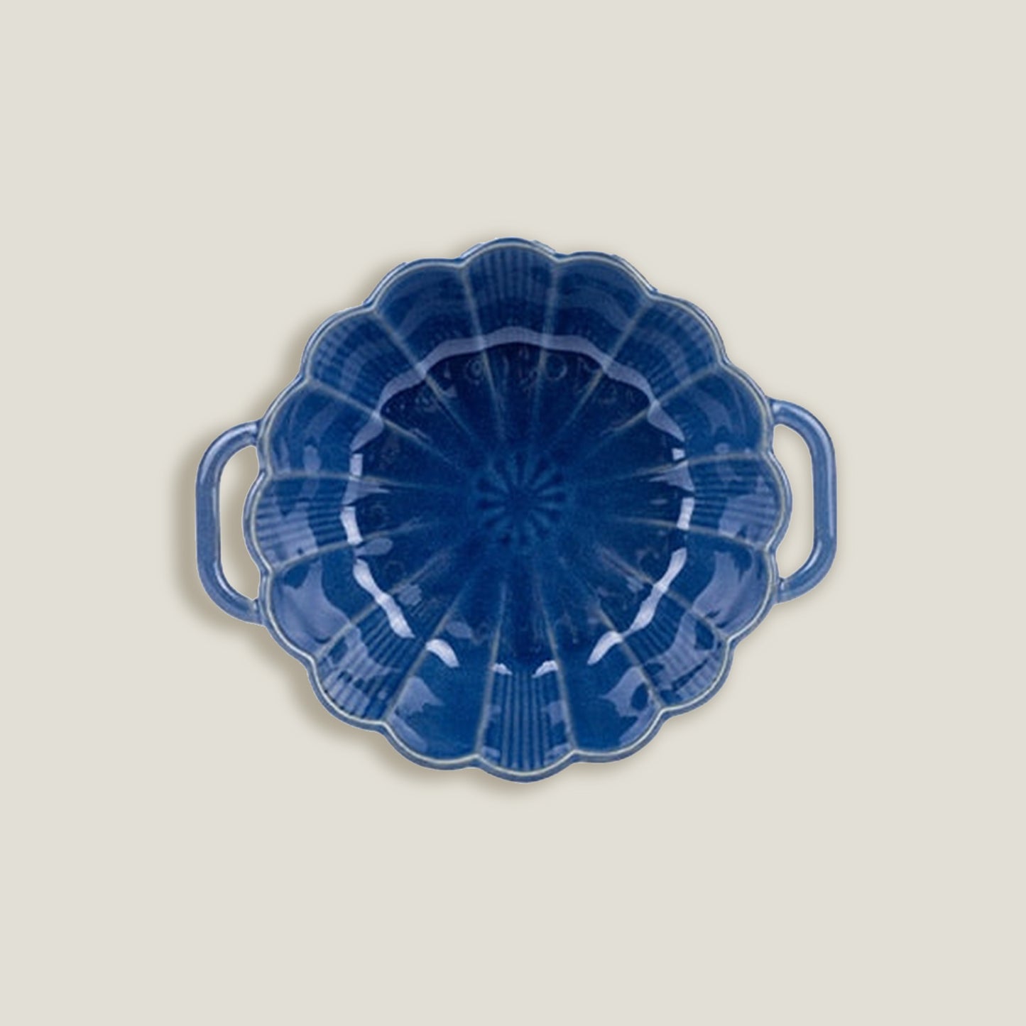 Blue Ceramic Bowls With Handle