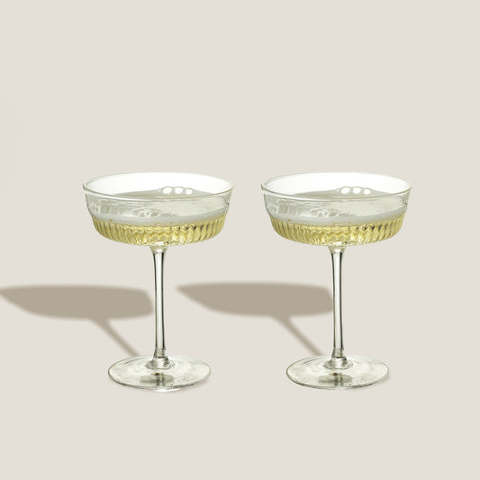 Ripple Champagne Cups Set of2