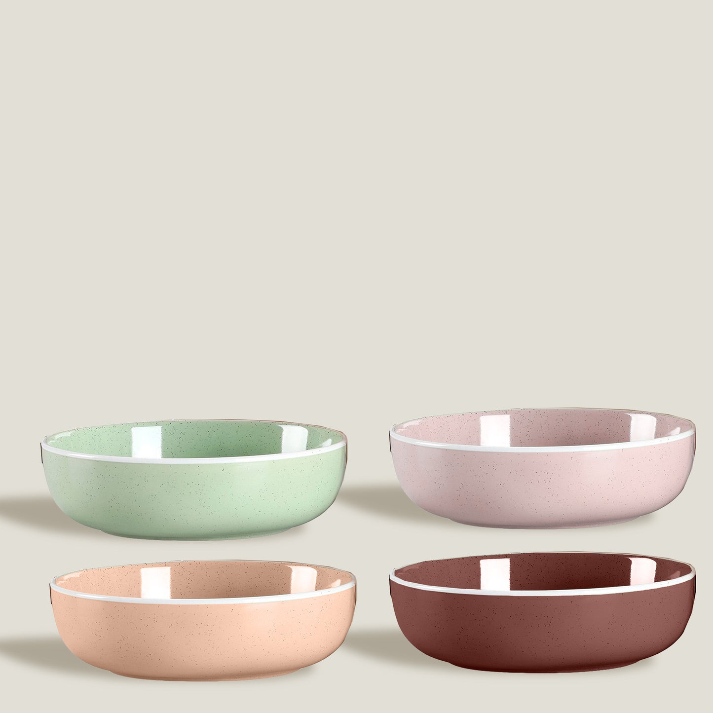 Colorful Peach Tableware Set