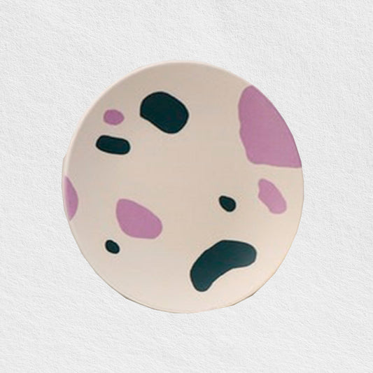 Purple Dots Abstract Plates