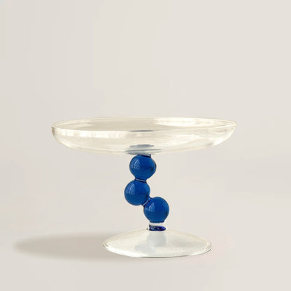 Blue Dot Glass Tray