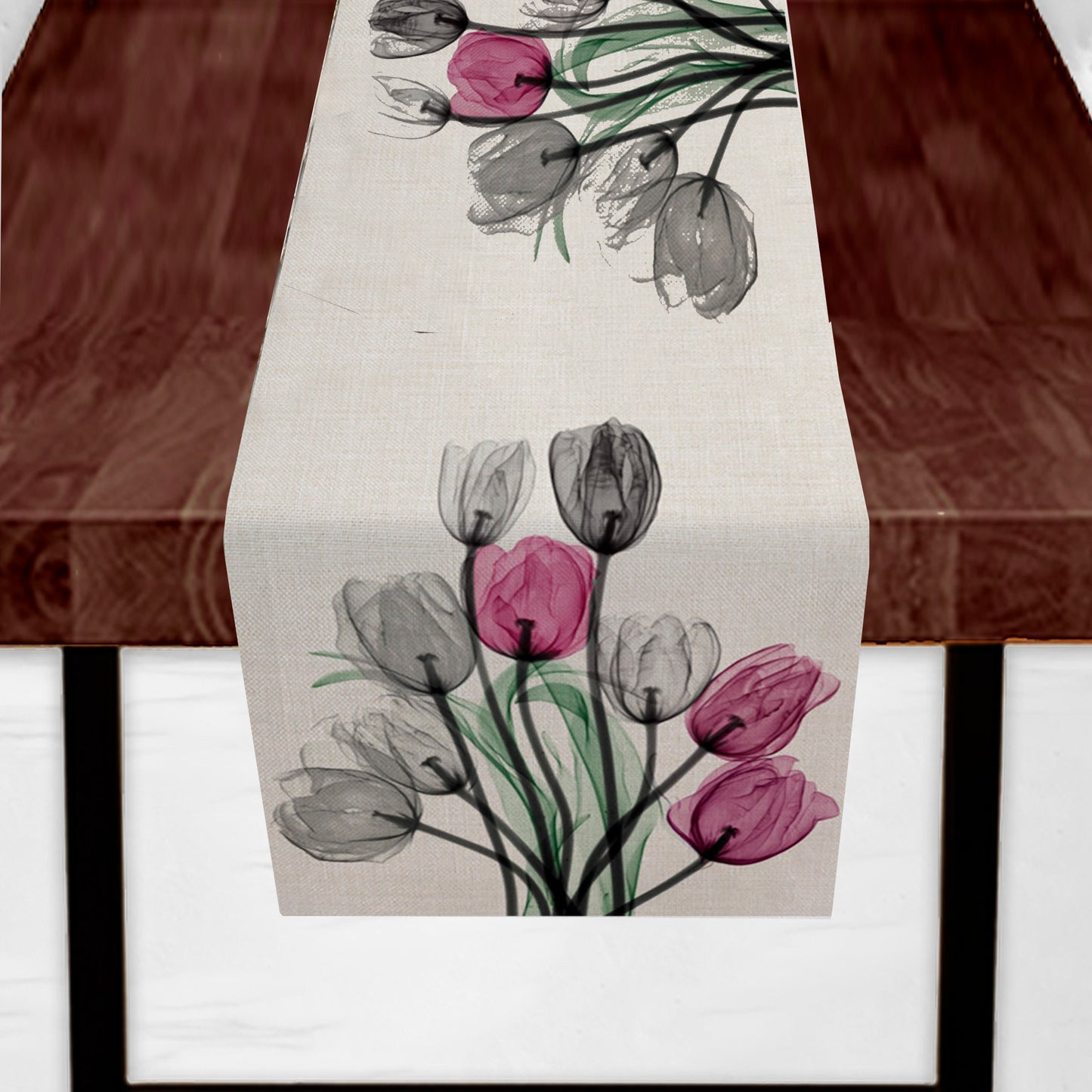Flower Tulip Table Runner