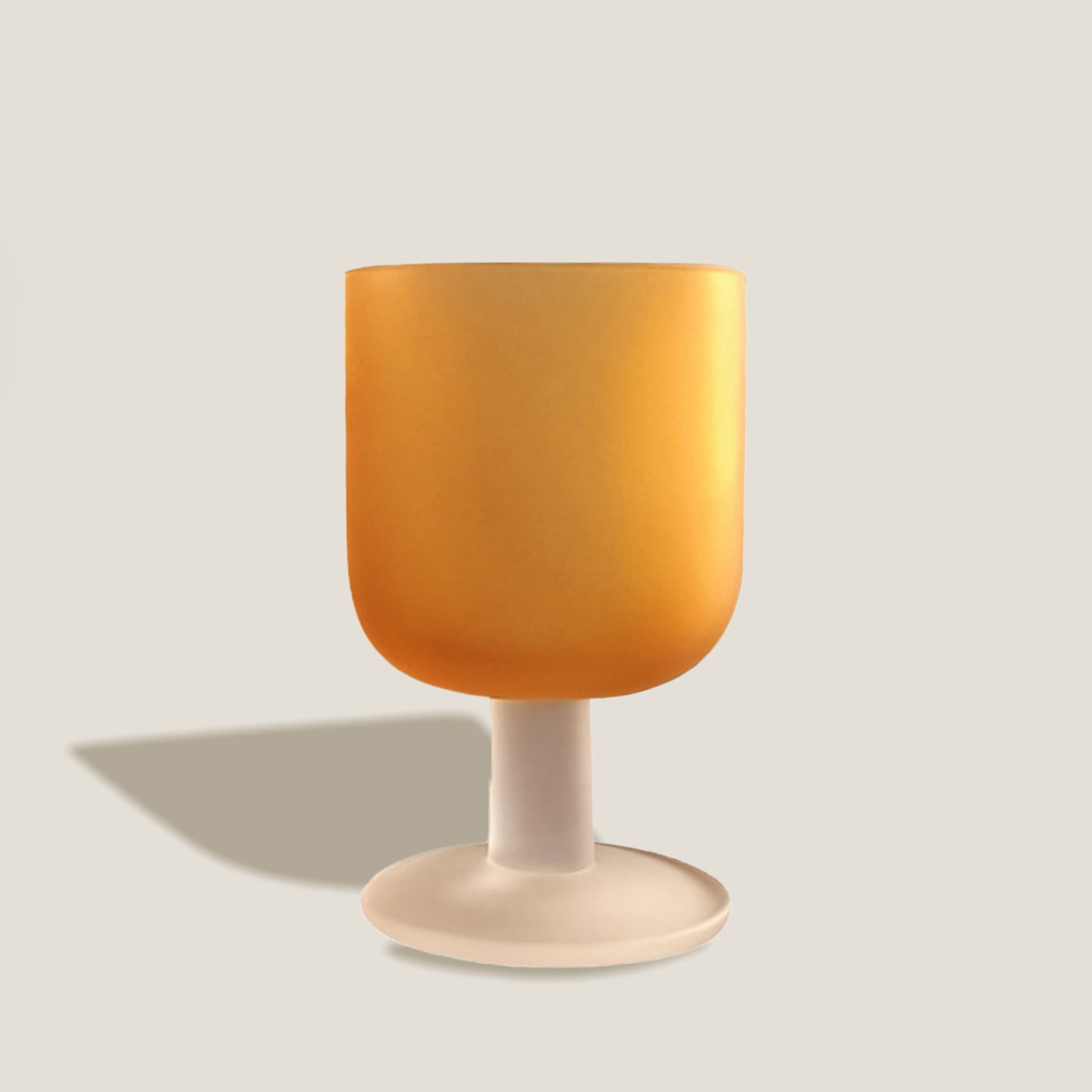 Frosted Glass Goblet