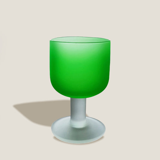 Frosted Glass Goblet