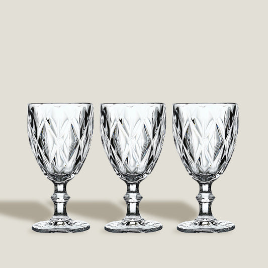 Rhombus  Glass Goblet Set