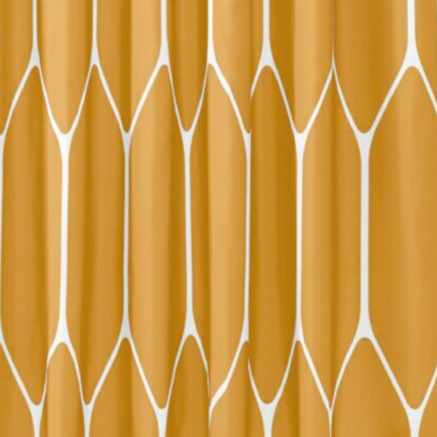 Golden Mustard Shower Curtain