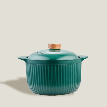 Green Ceramic Cooking Pot