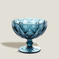 Blue Glass Goblet Bowl