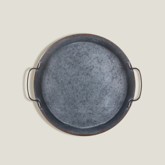 Round Metal Tray Set