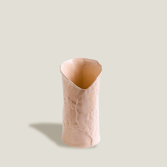 Embossed Peach Vase