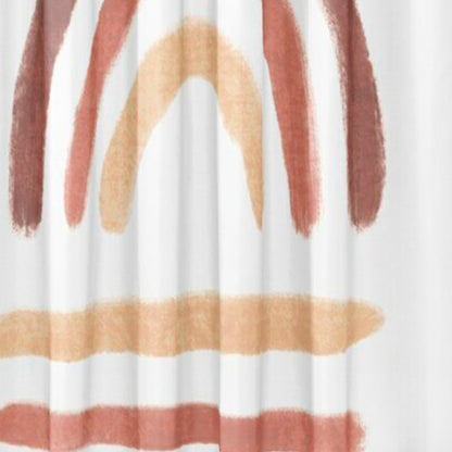 Rainbow White Shower Curtain