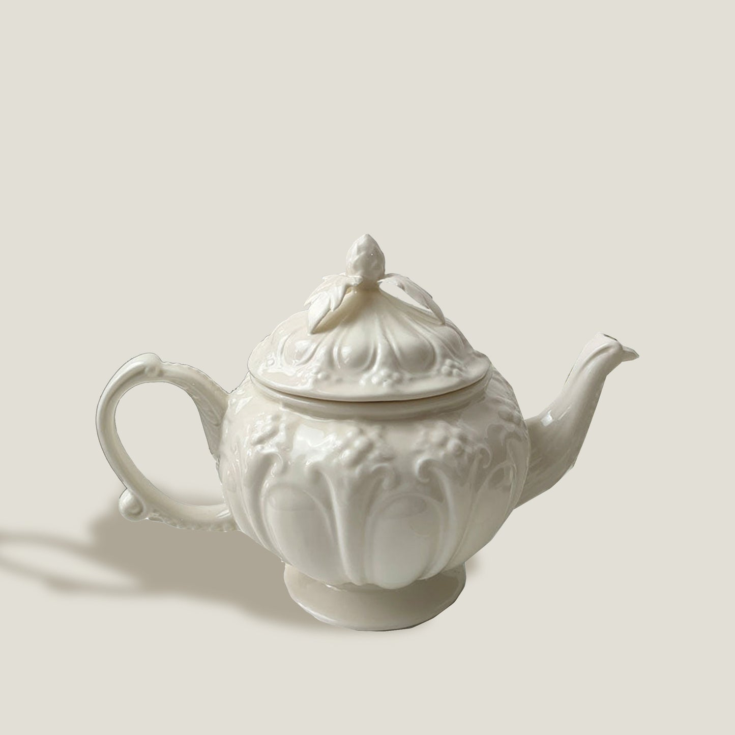 Rose Embossed Teapot