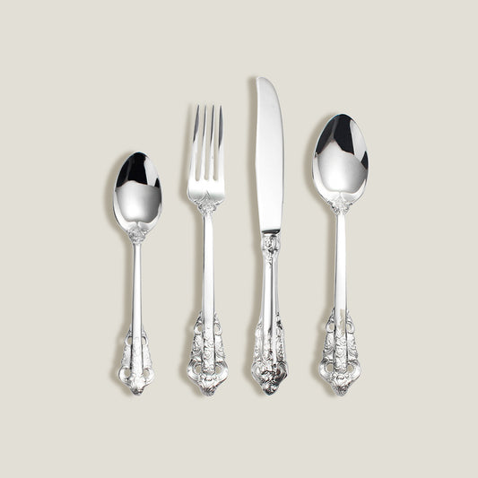 Silver Relief Engraved Cutlery