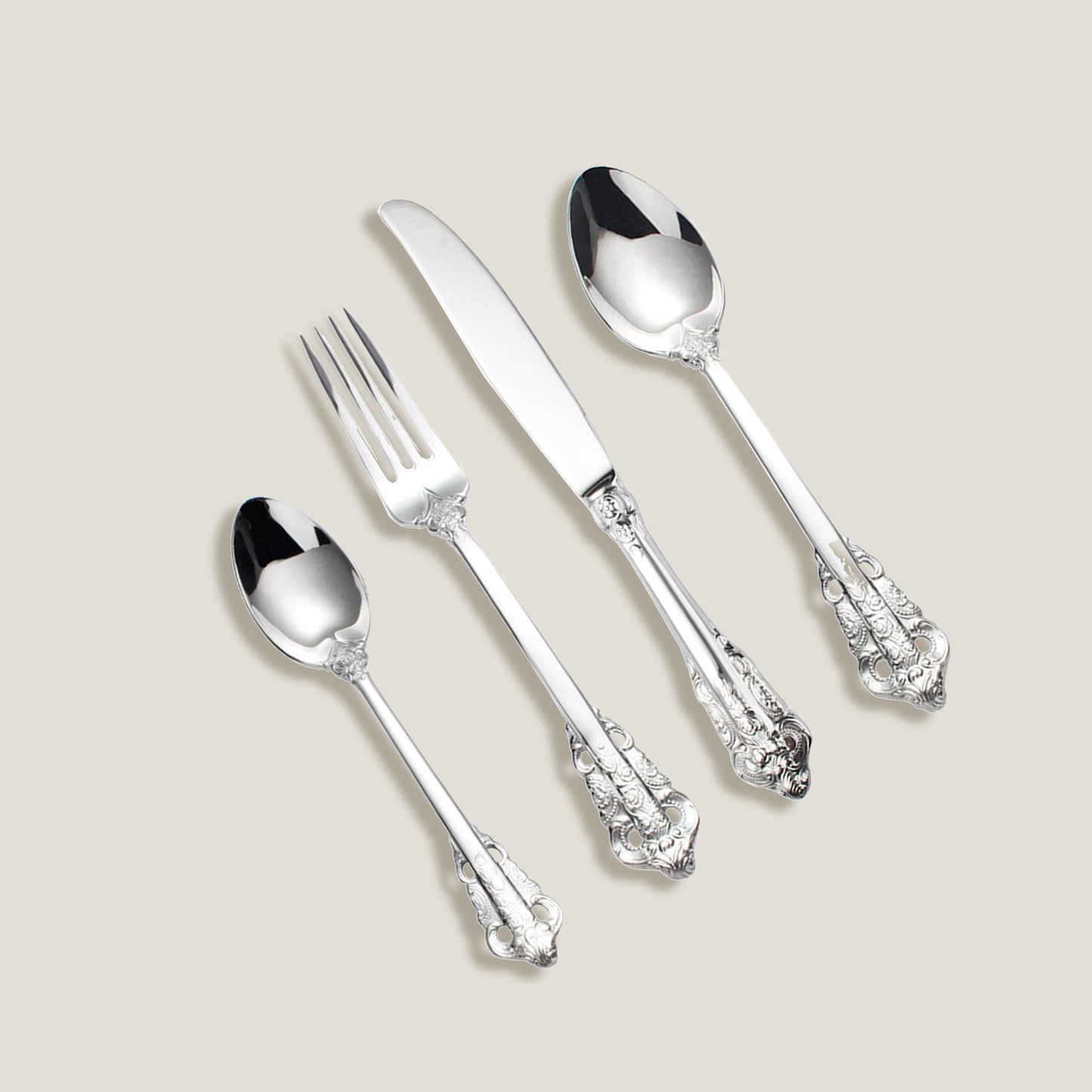 Silver Relief Engraved Cutlery