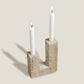 Square Stone Candle Holder