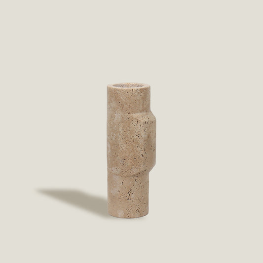 Travertine Stone Oval  Vase