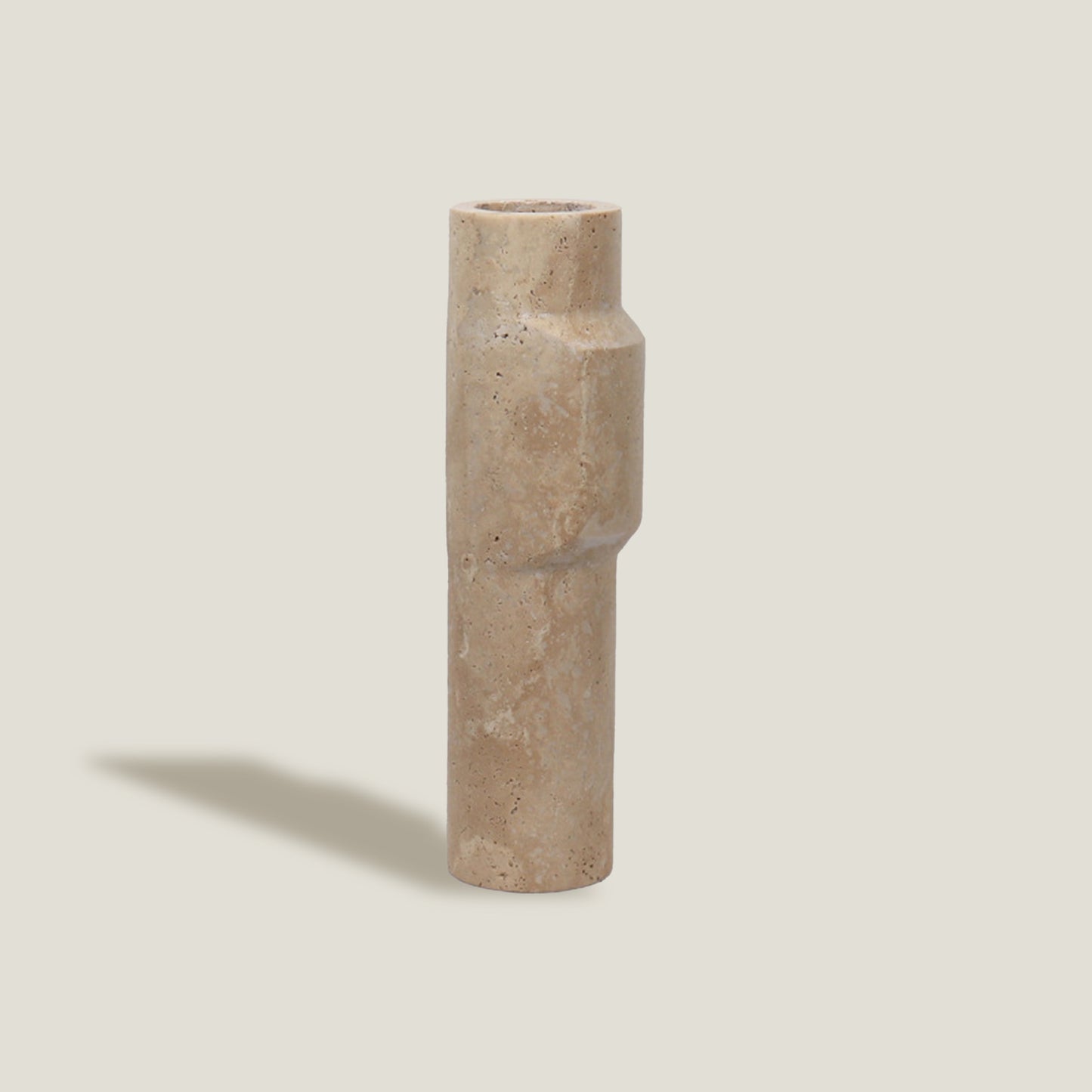 Travertine Stone Oval  Vase