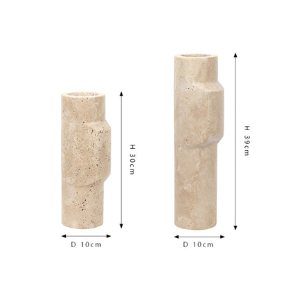 Travertine Stone Oval  Vase