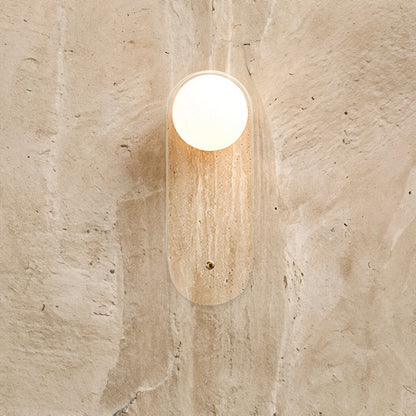 Stone Oval Wall Lamp