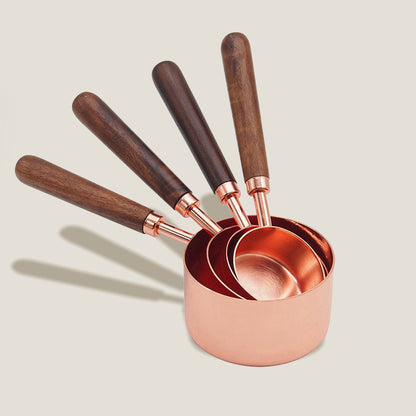 Wood Measuring Cups & Spoons Set