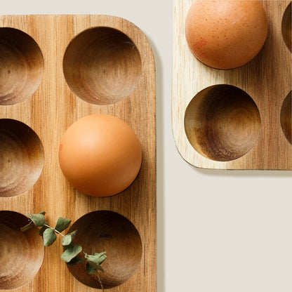 Acacia Wood Egg Holder