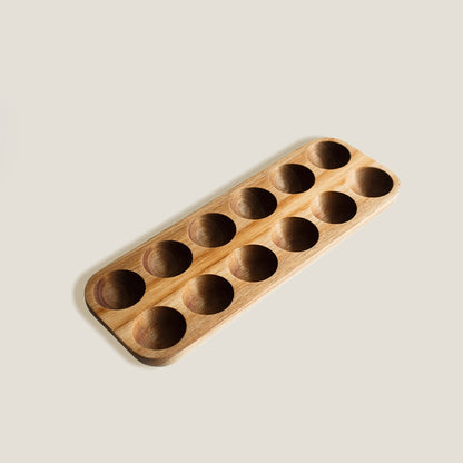 Acacia Wood Egg Holder