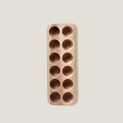 Acacia Wood Egg Holder