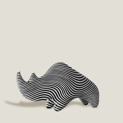 Rhinocero Zebra Figurines