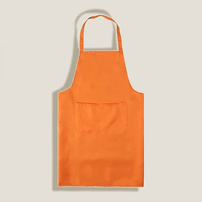 Tablier de couleur unie orange