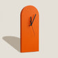 Orange Arch Wood Wall Clock