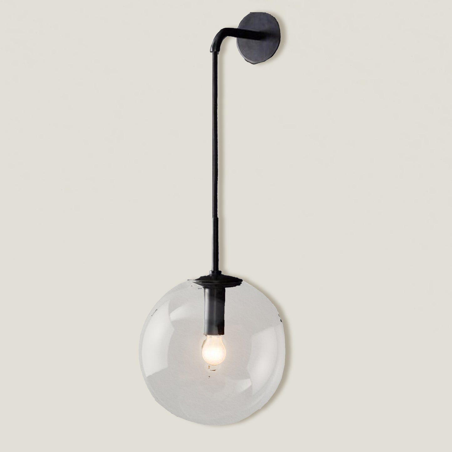 Ball Glass Drop Wall Lamp