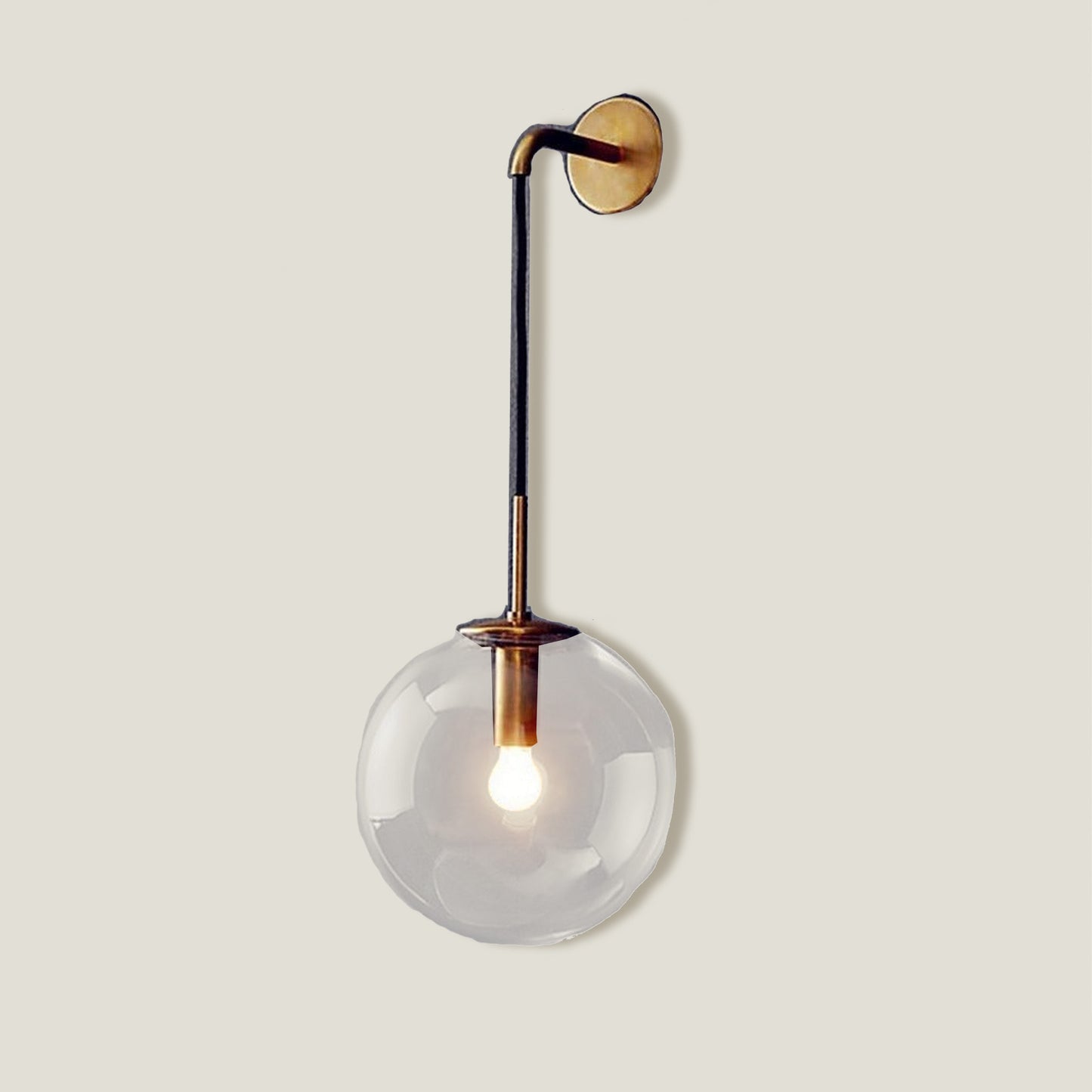 Ball Glass Drop Wall Lamp