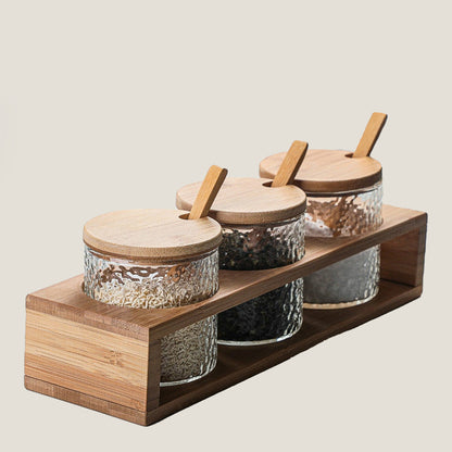 Bamboo Glass Seasoning Set