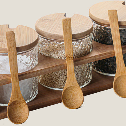 Bamboo Glass Seasoning Set