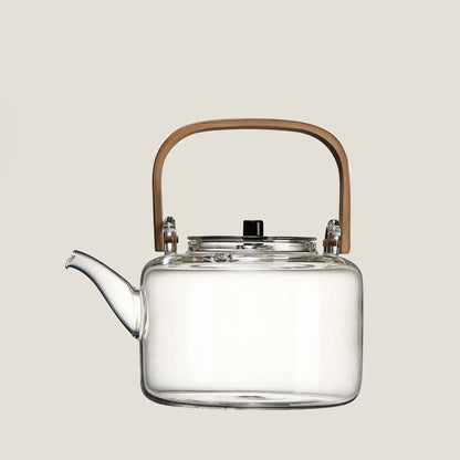 Bamboo Glass Teapot