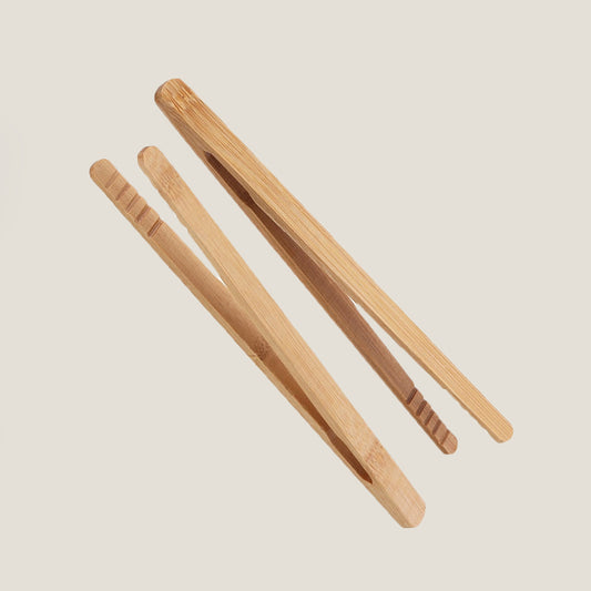 Set De Pinzas De Bambú