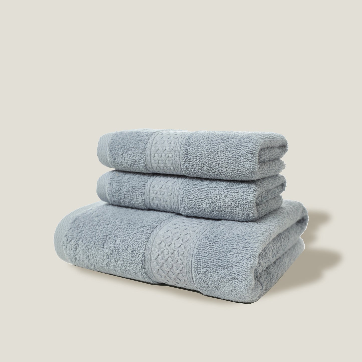 Gray Cotton Bath Towel