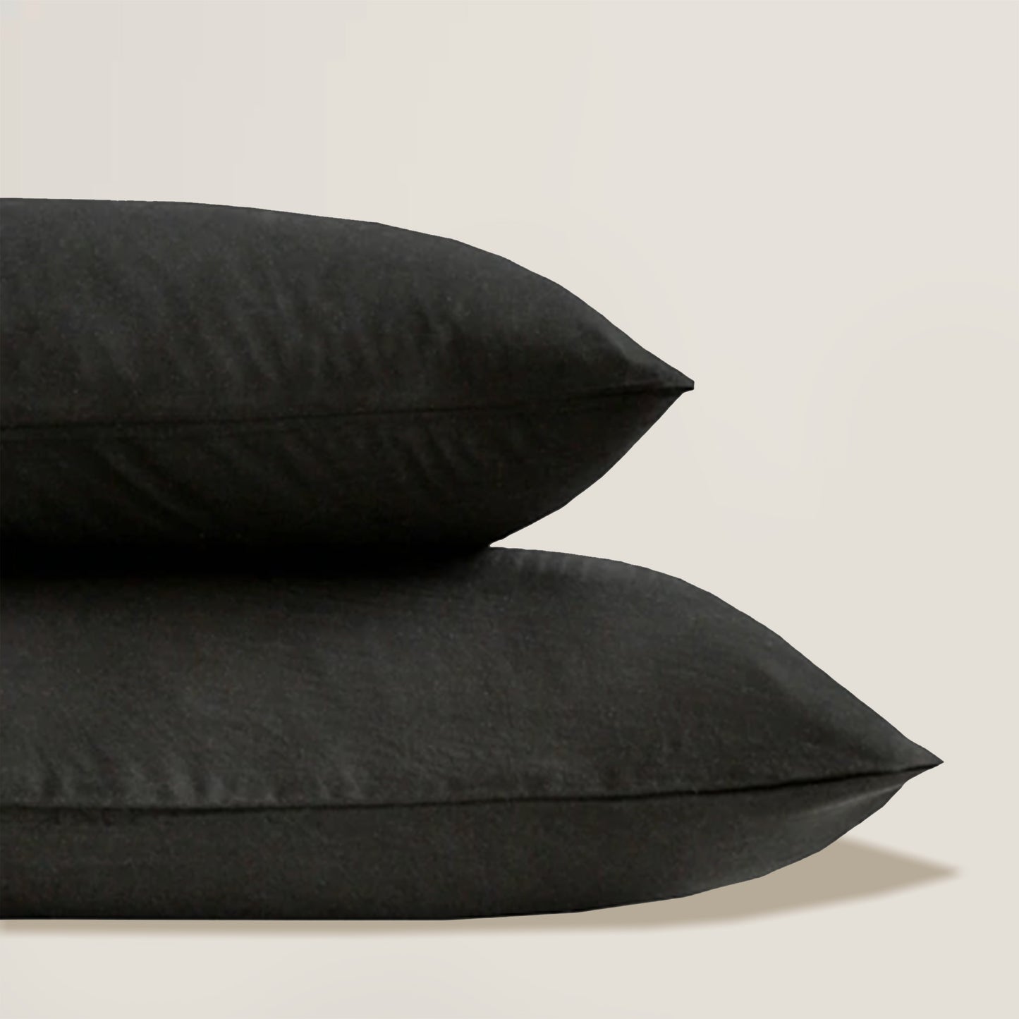 Black Pillowcases Set