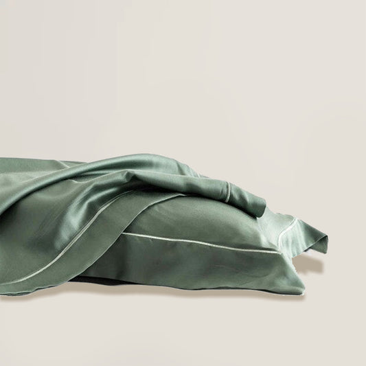 Tranquil Green Silk  Pillowcase