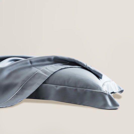 Ash Gray Silk  Pillowcase